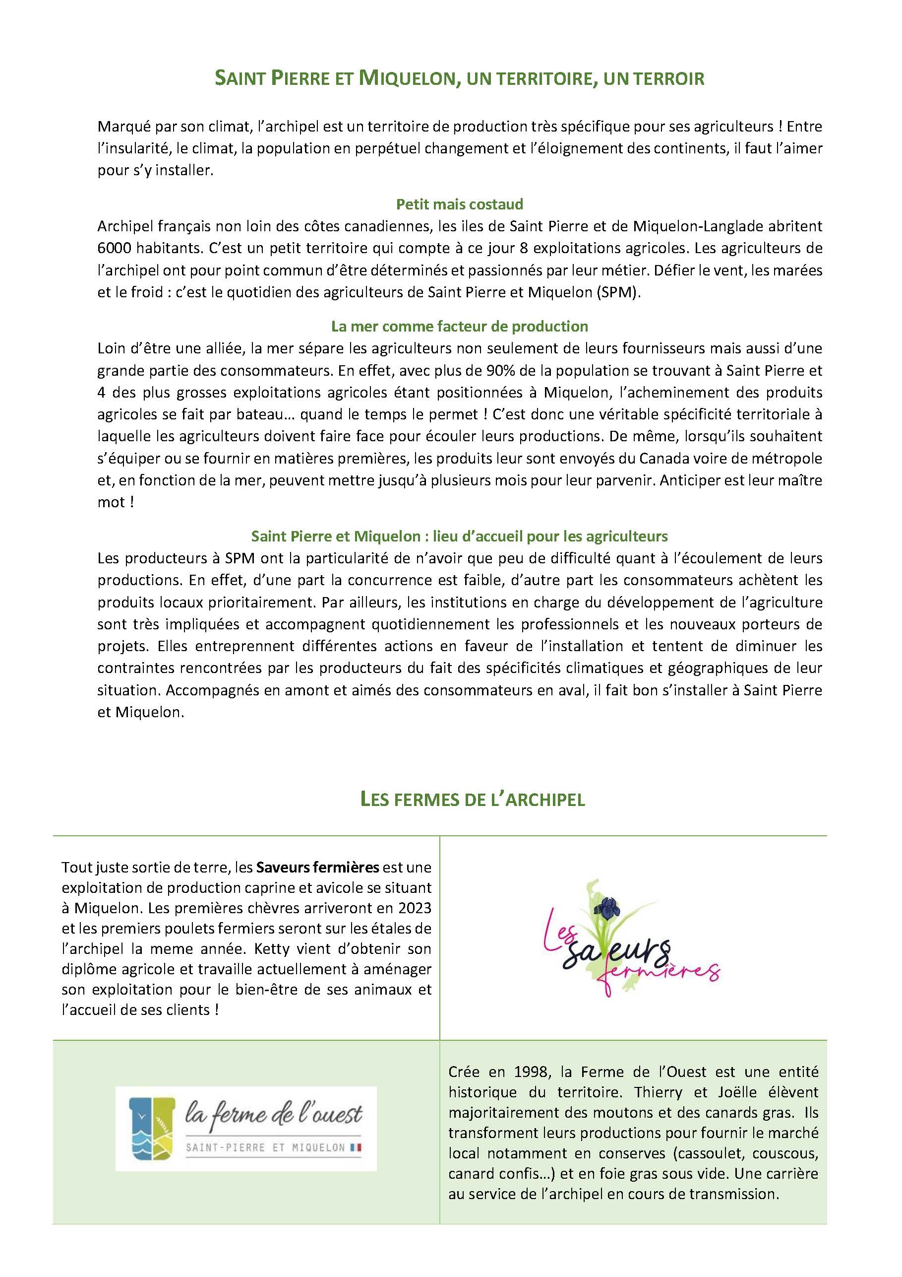 Fiche sectorielle Agriculture