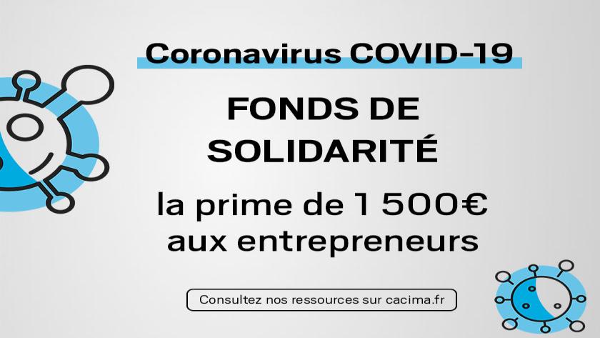 CORONAVIRUS : FONDS DE SOLIDARITÉ