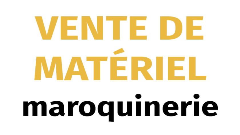 Vente matériel maroquinerie