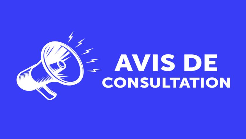 Avis de consultation